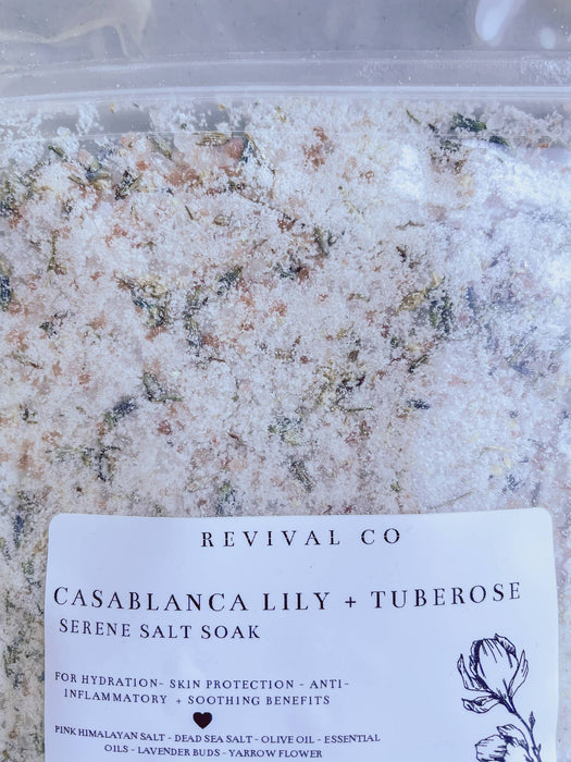 Casablance Lily + Tuberose Salt Soak