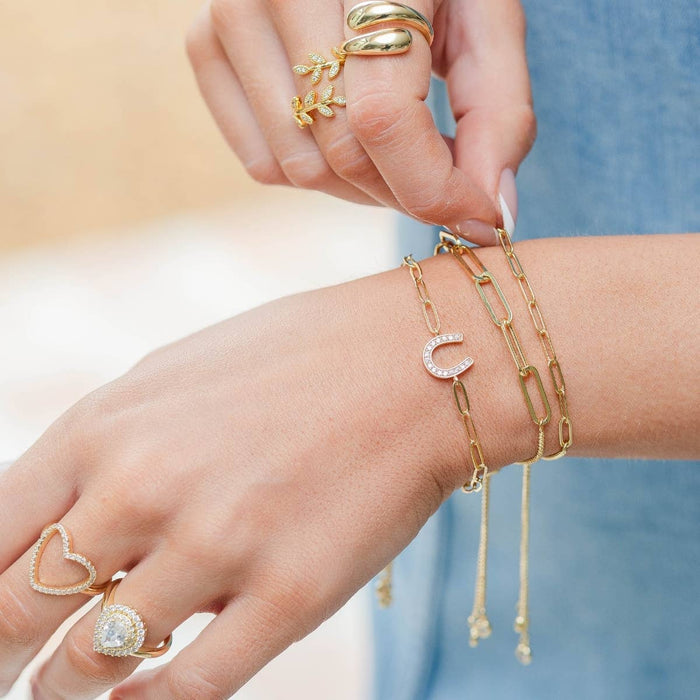 horseshoe pulley bracelet