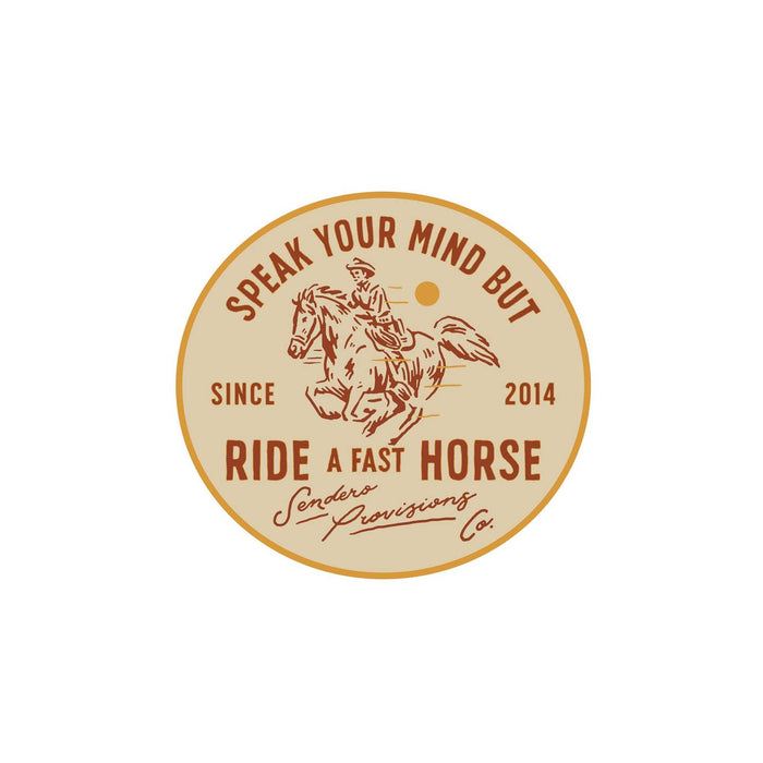 fast horse sticker