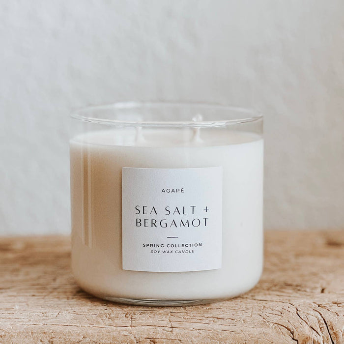 sea salt + bergamot candle - 18 oz