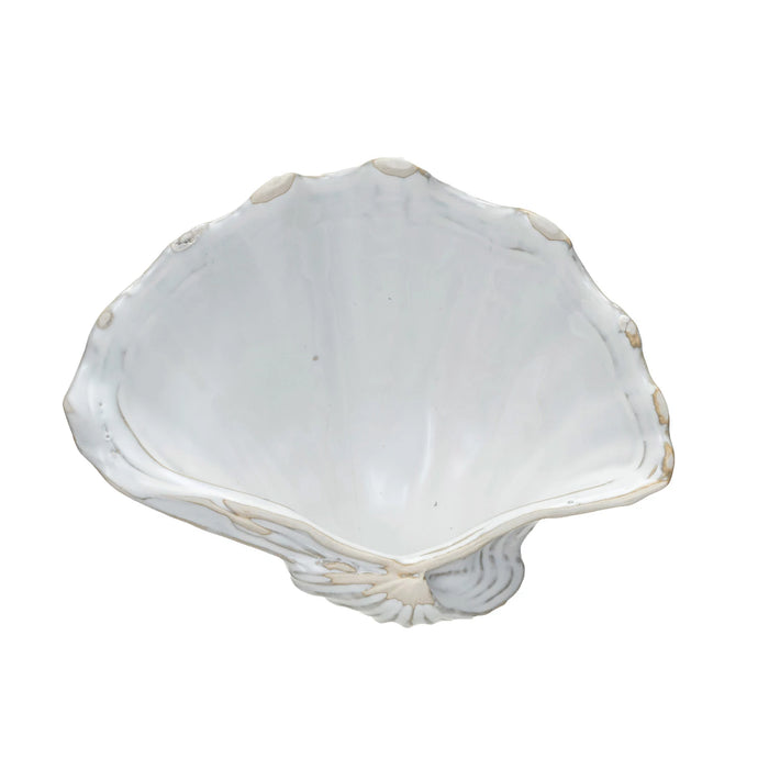 stoneware shell dish