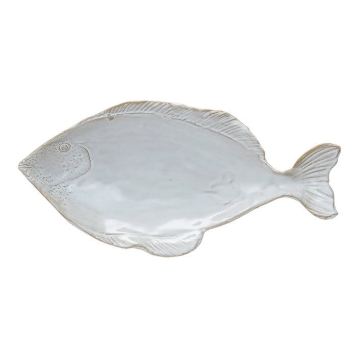 stoneware fish dish