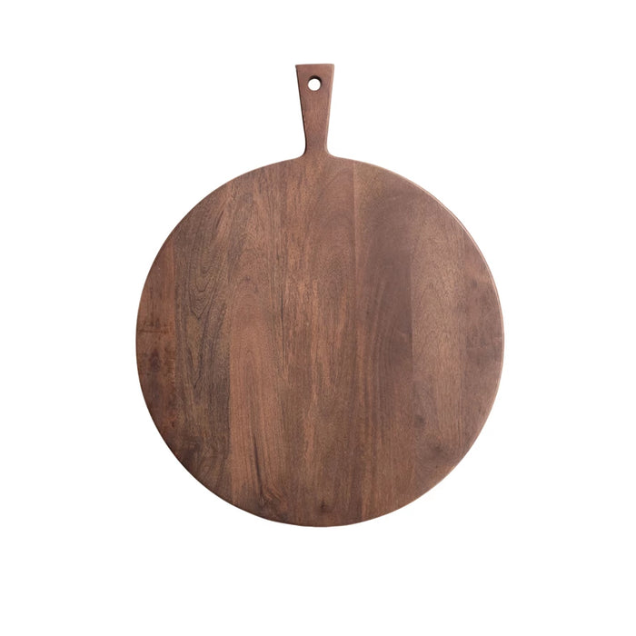 mango wood round cheese/ cutting board