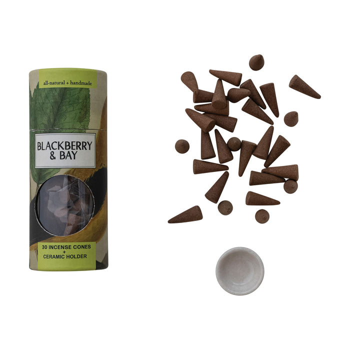 incense cones - blackberry + bay