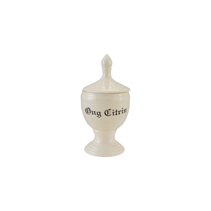 stoneware apothecary canister "Ong Citrin"