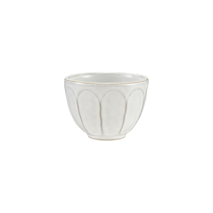 stoneware ribbed bowl