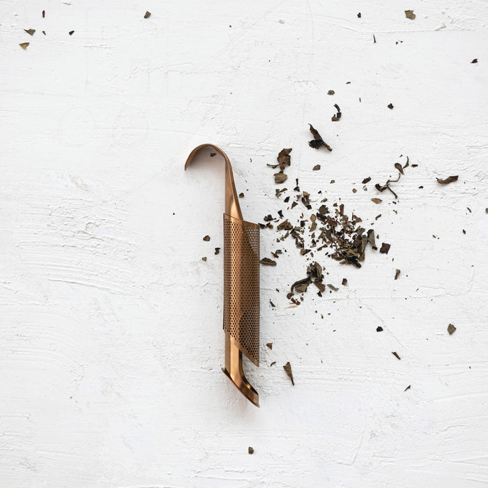 stainless steel loose tea Infuser with over mug hook
