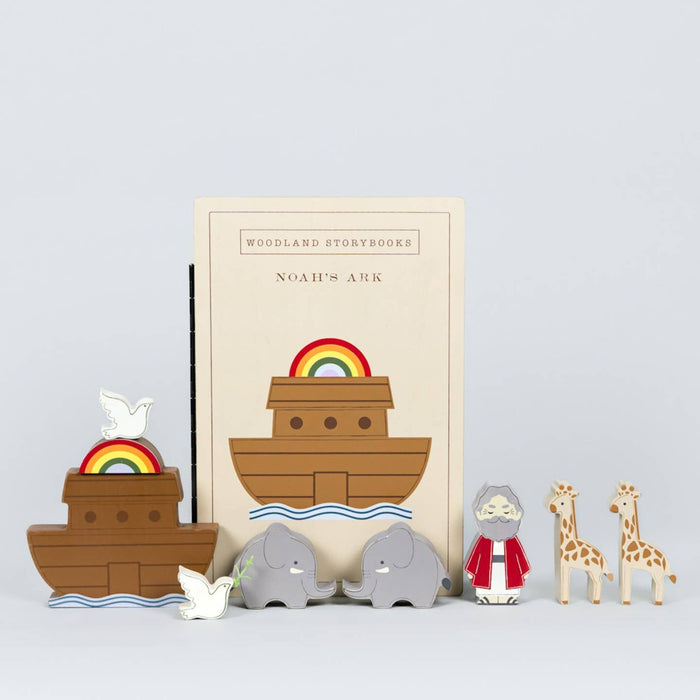 noah's ark woodland storybook gift set