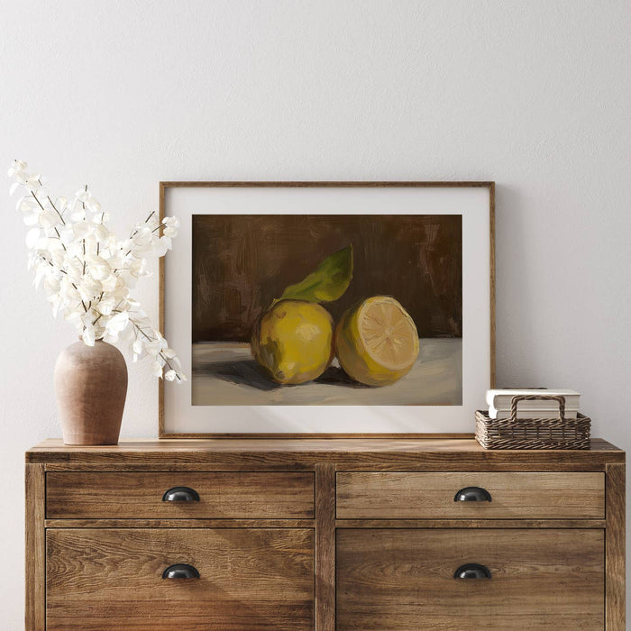 lemon art print