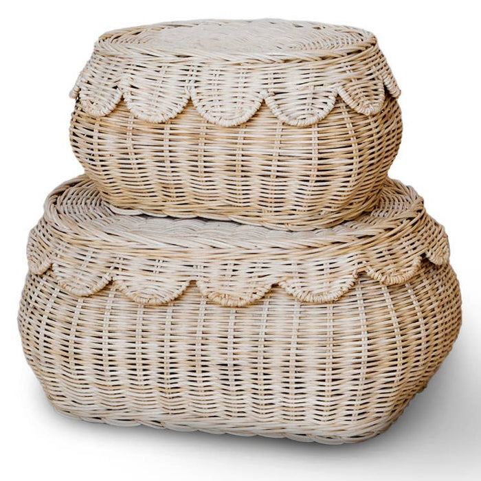 flora rattan basket, individual