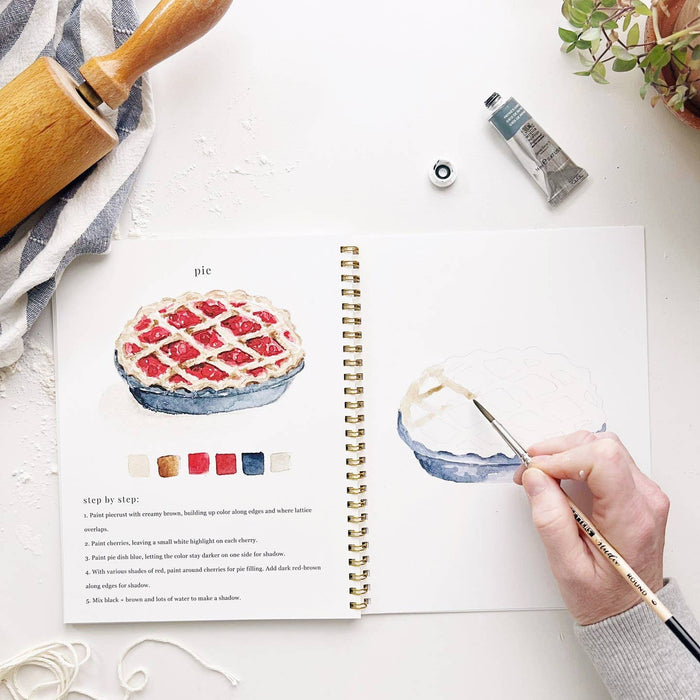 watercolor workbook - baking