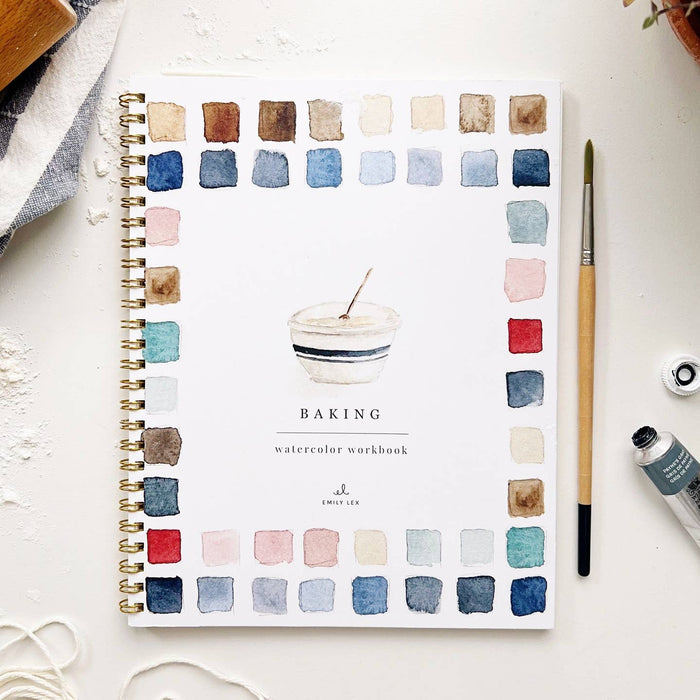 watercolor workbook - baking