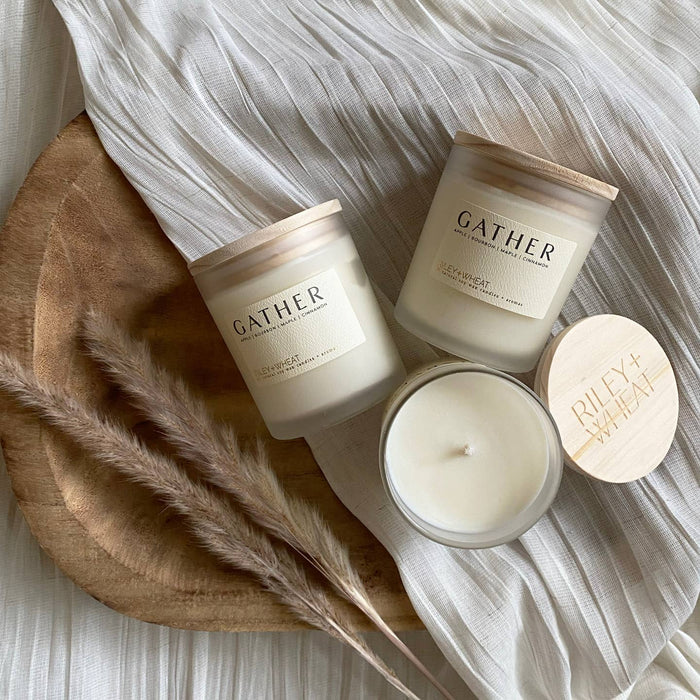 gather single wick candle