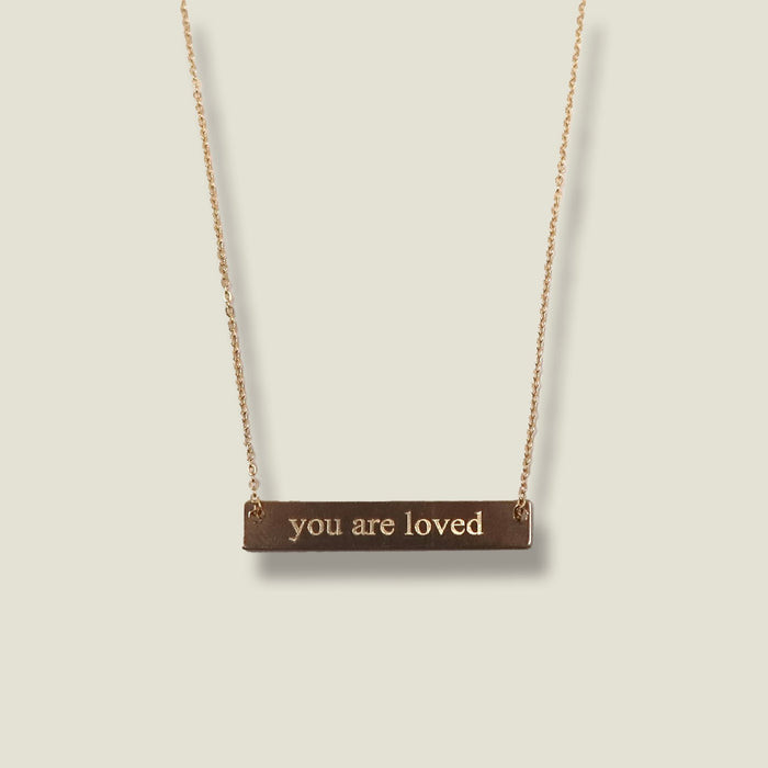 you are loved necklace