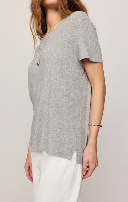 foundatiom slub tee, heather grey