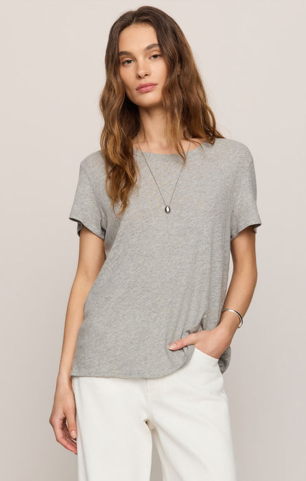 foundatiom slub tee, heather grey
