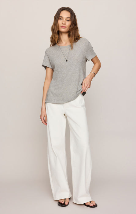 foundatiom slub tee, heather grey