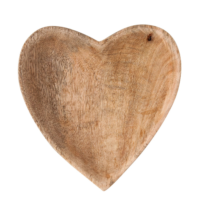 wood heart bowl