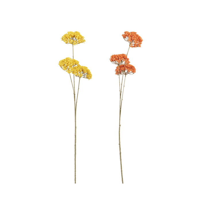 faux yarrow stem, 2 colors