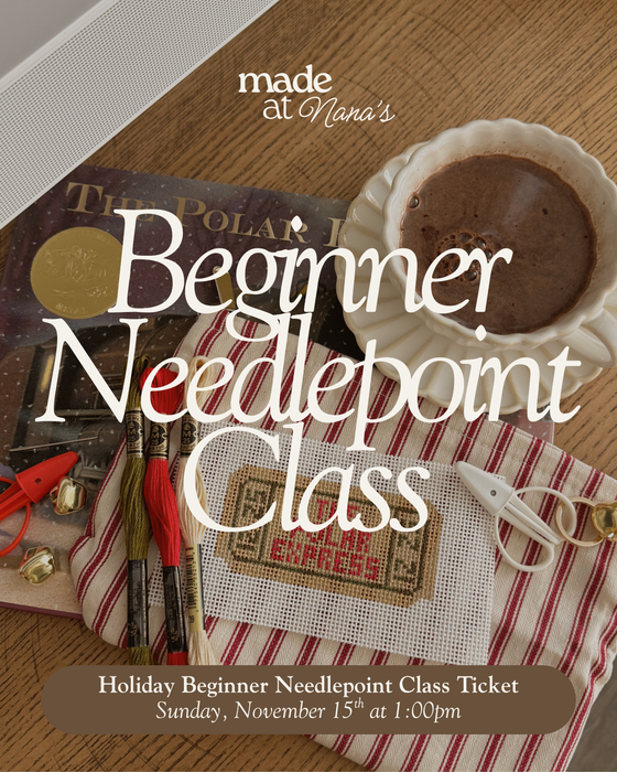 holiday needlepoint 101 with made at nana's