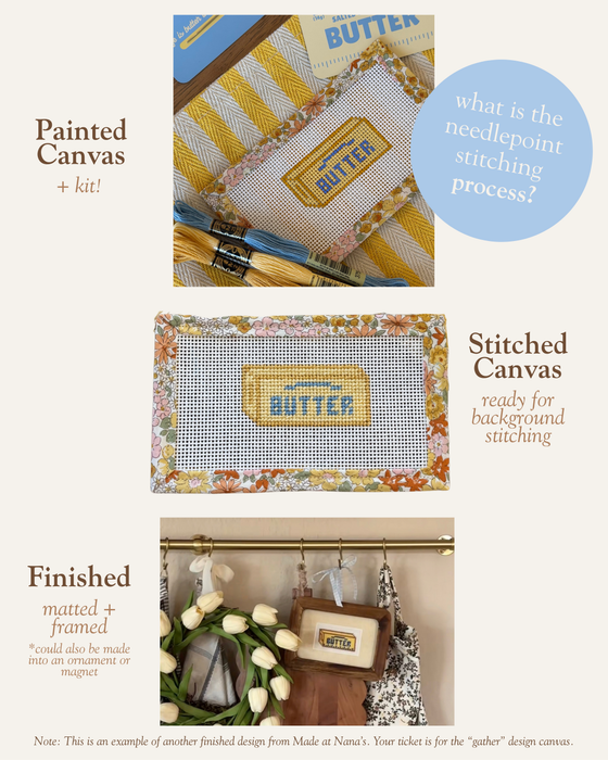 Needlepoint 101 Workshop with Made at Nana's
