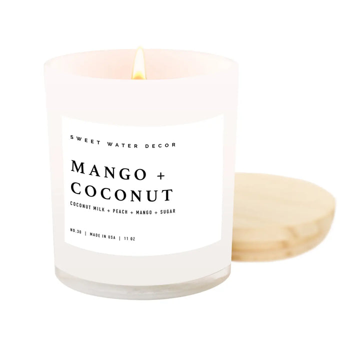 Mango + Coconut Soy candle