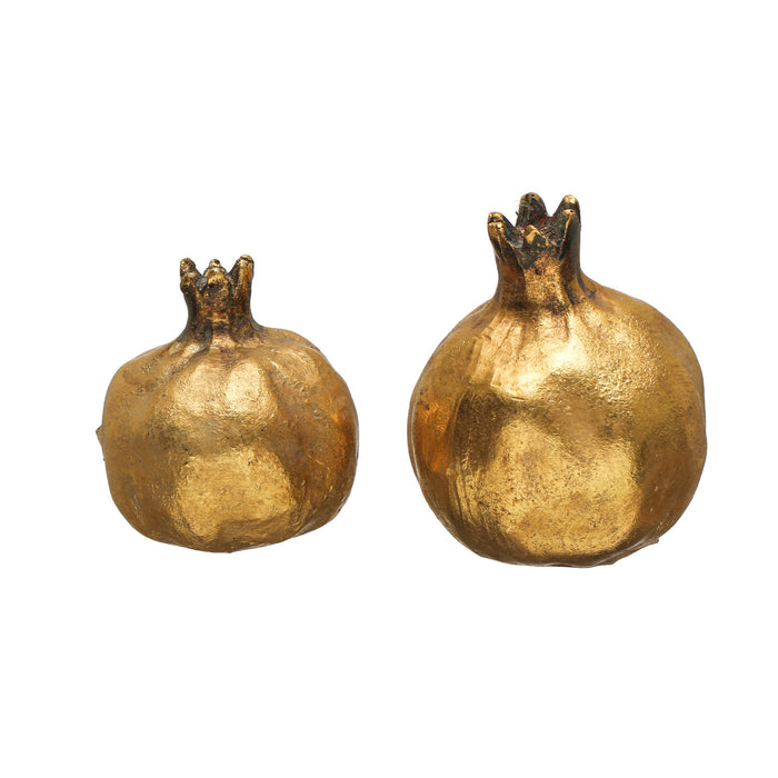 resin pomegranate, 2 sizes