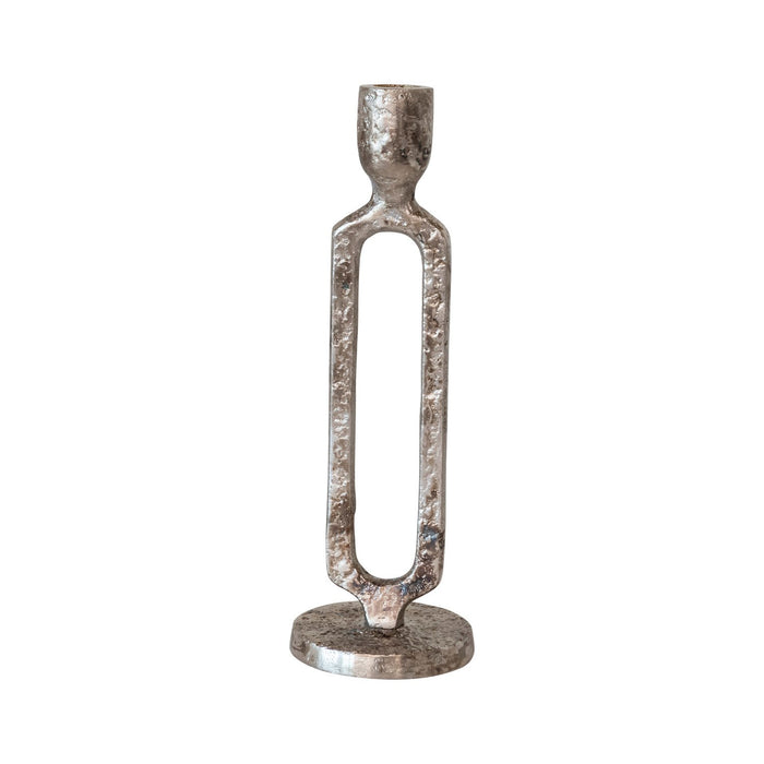 antique silver taper holder