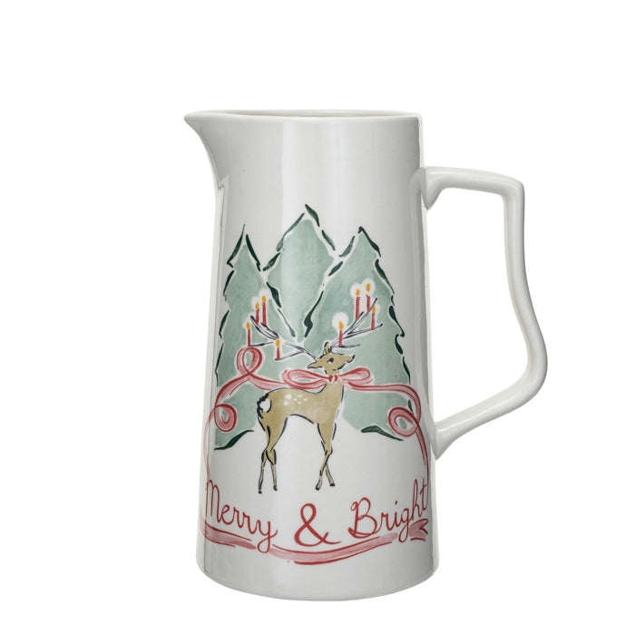 joyeux noël christmas pitcher