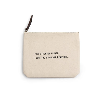 Your Attention Please, Canvas bag