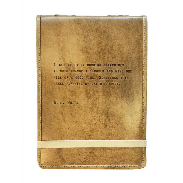 Large E.B. White Leather Journal