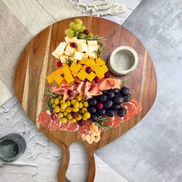 Wood round charcuterie board