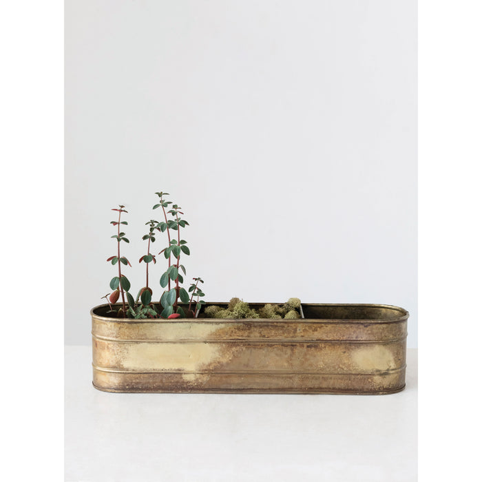 Galvanized Metal Window Planter