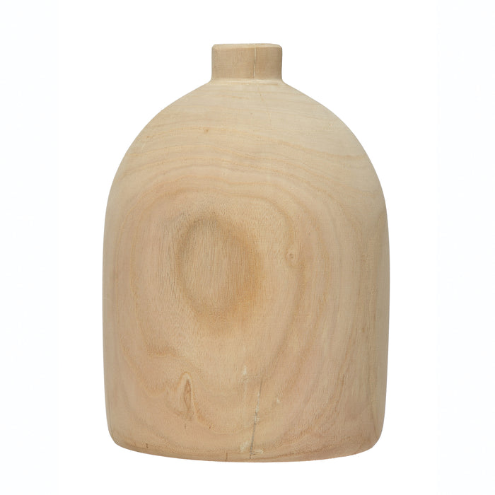 Paulowina wood vase, small